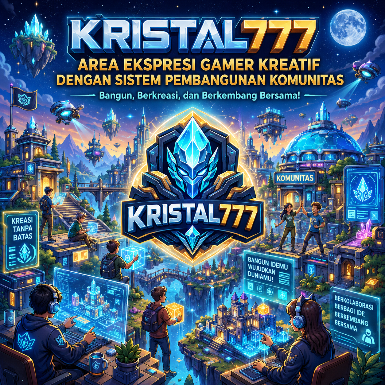 Galeri foto KRISTAL777 : Area Ekspresi Gamer Online dengan Sistem Pembangunan Markas di Mahjong